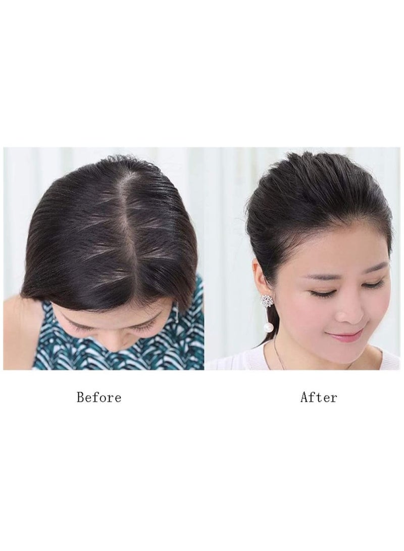 Estelle Womens Clip on Crown Topper Hair Extensions 3 Inches Width 12 Inches Black - Image 4