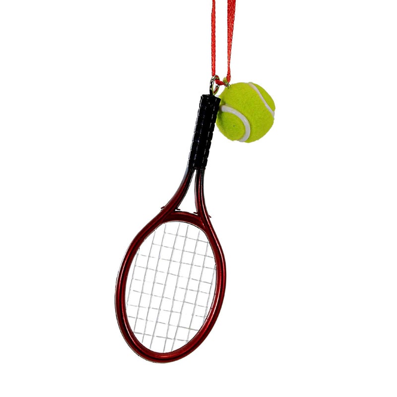 Kurt Adler Tennis Racket with Ball Christmas Ornament - Image 2