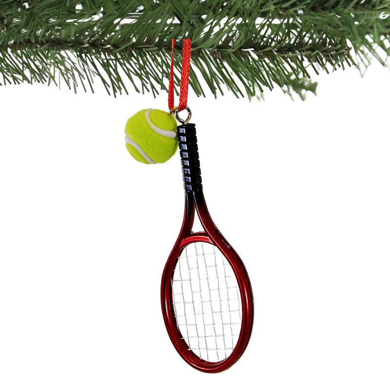 Kurt Adler Tennis Racket with Ball Christmas Ornament - Image 3