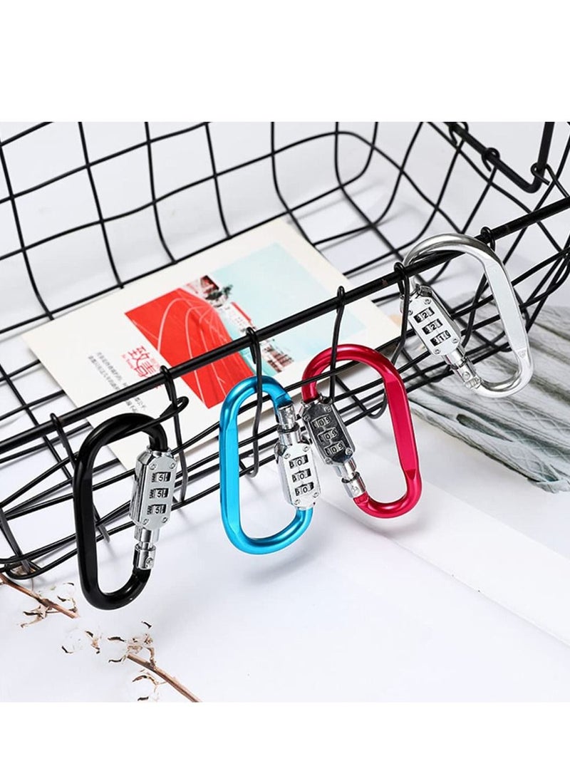 2-Piece 3-Digit Combination Password Padlock Black