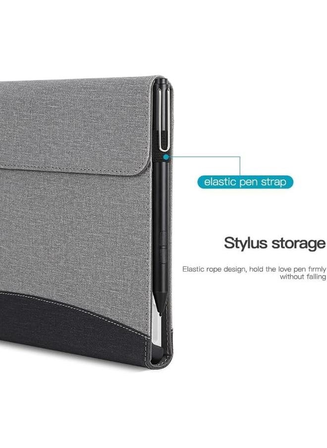 erorex - Tablet Case For Microsoft Surface Pro 7 Plus 7 6 5 4 3 12.3 Inch Multiple Angle Viewing Cover With Pocket And Stylus Holder (Grey) - Image 1