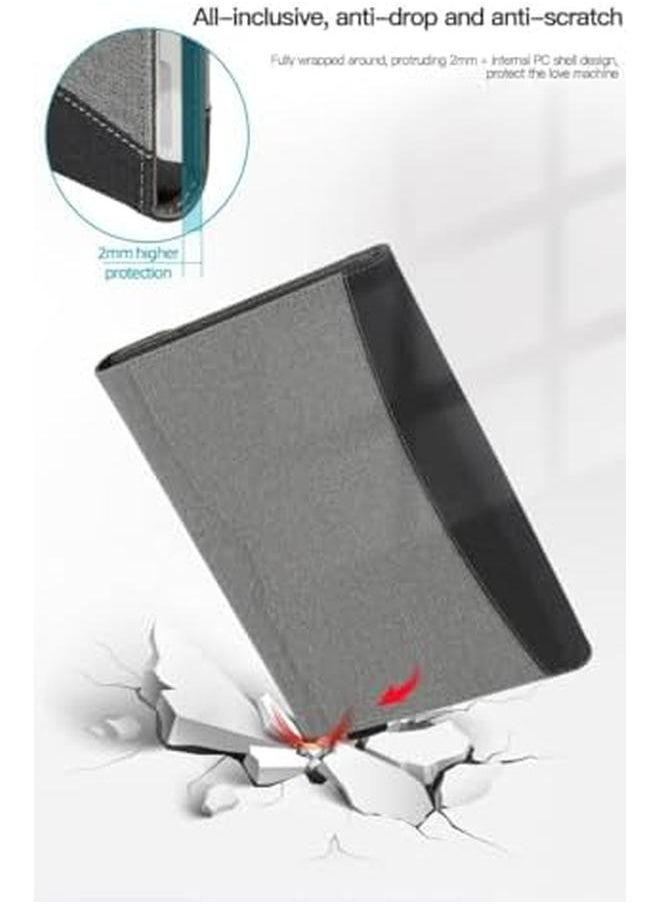 erorex - Tablet Case For Microsoft Surface Pro 7 Plus 7 6 5 4 3 12.3 Inch Multiple Angle Viewing Cover With Pocket And Stylus Holder (Grey) - Image 1