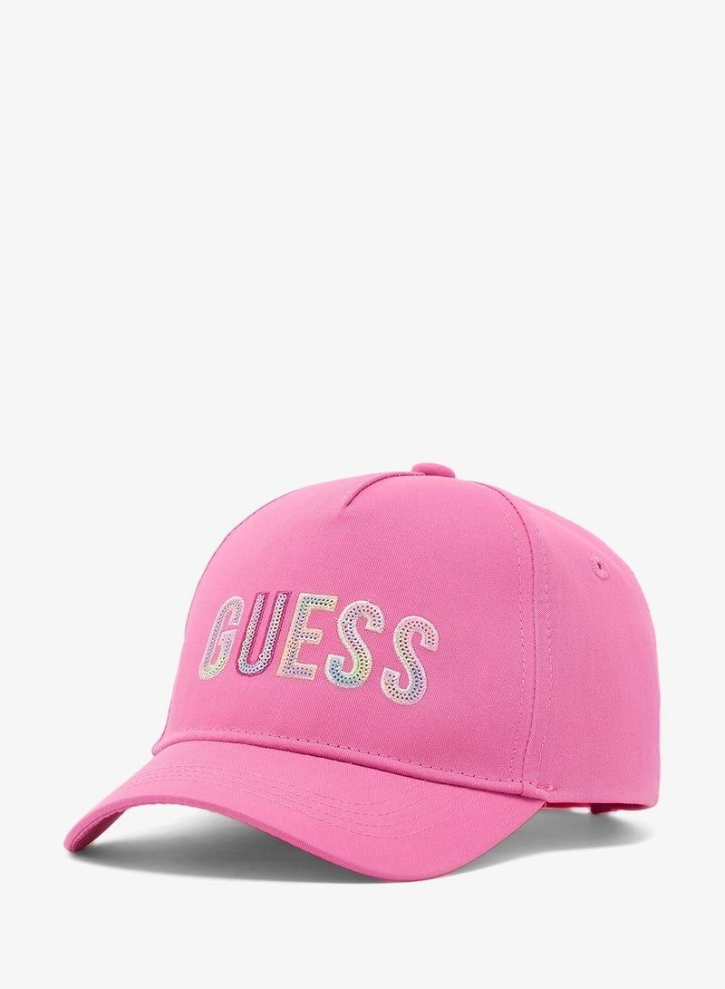 GUESS Infant Logo Baseball Curve Peak Cap - Image 1