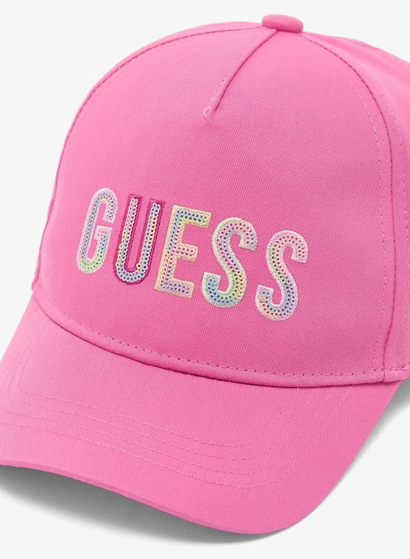 GUESS Infant Logo Baseball Curve Peak Cap - Image 3