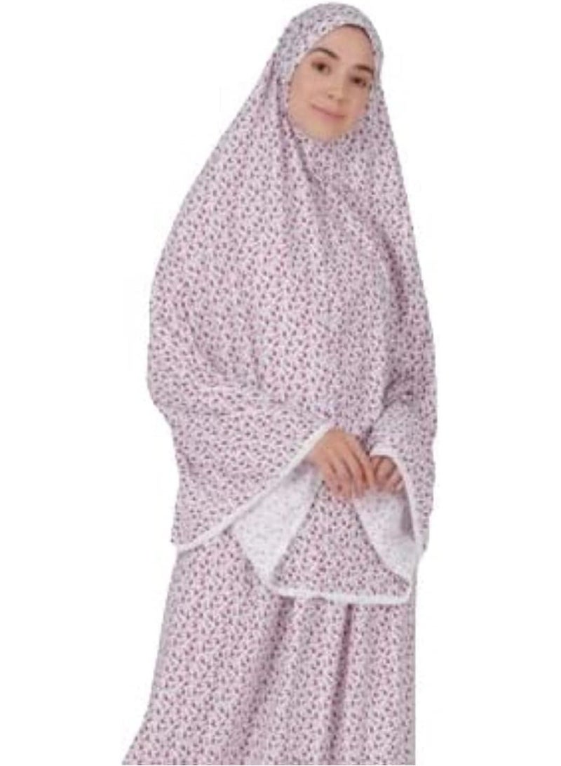 Stylish Islamic Dress for Women: 2-piece set includes a gorgeous maxi skirt with matching hijab, a design that combines comfort and elegance to highlight your beauty during prayer times and religious occasions - Image 1