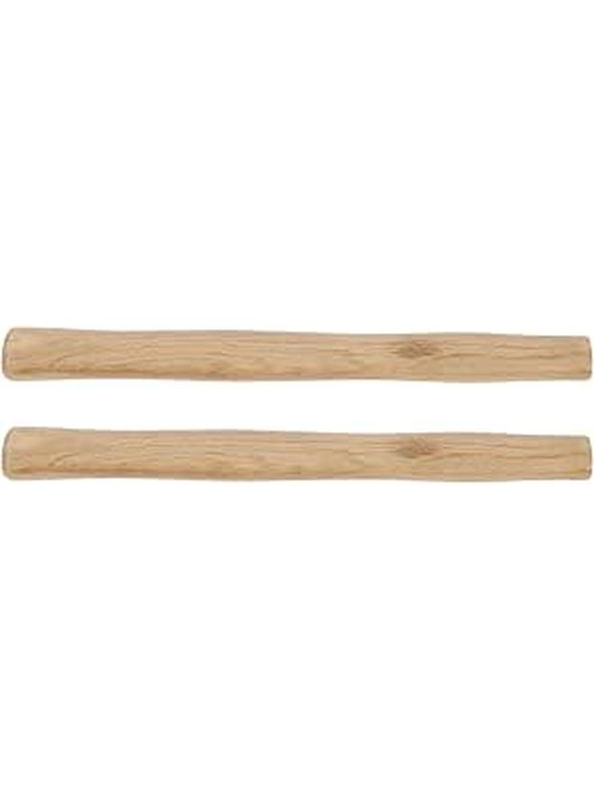 Wooden Hammer Handle Replacement Set of 2 Ergonomic Oval Hole Design 500g - Image 1