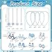 Knitgrip 48pcs Winter Party Favor Snowflake Winter Wonderland Party Decorations Snowman Bear Penguin Paper Eyeglasses Bead Necklaces Supplies Photo Booth Props for Holiday Shower Birthday - Image 4