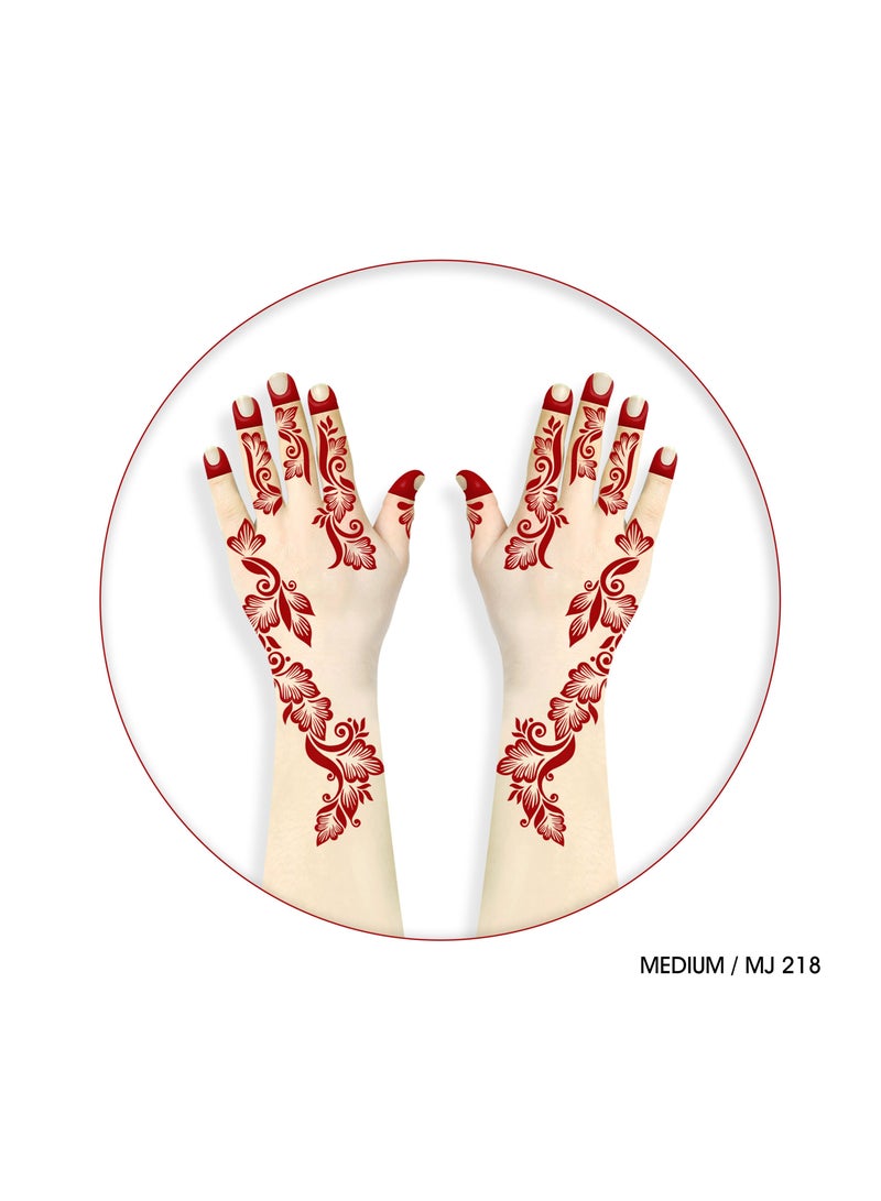 MAJARAT HENNA DESIGN STICKER FOR ADULTS /  MEDIUM- MJ 218