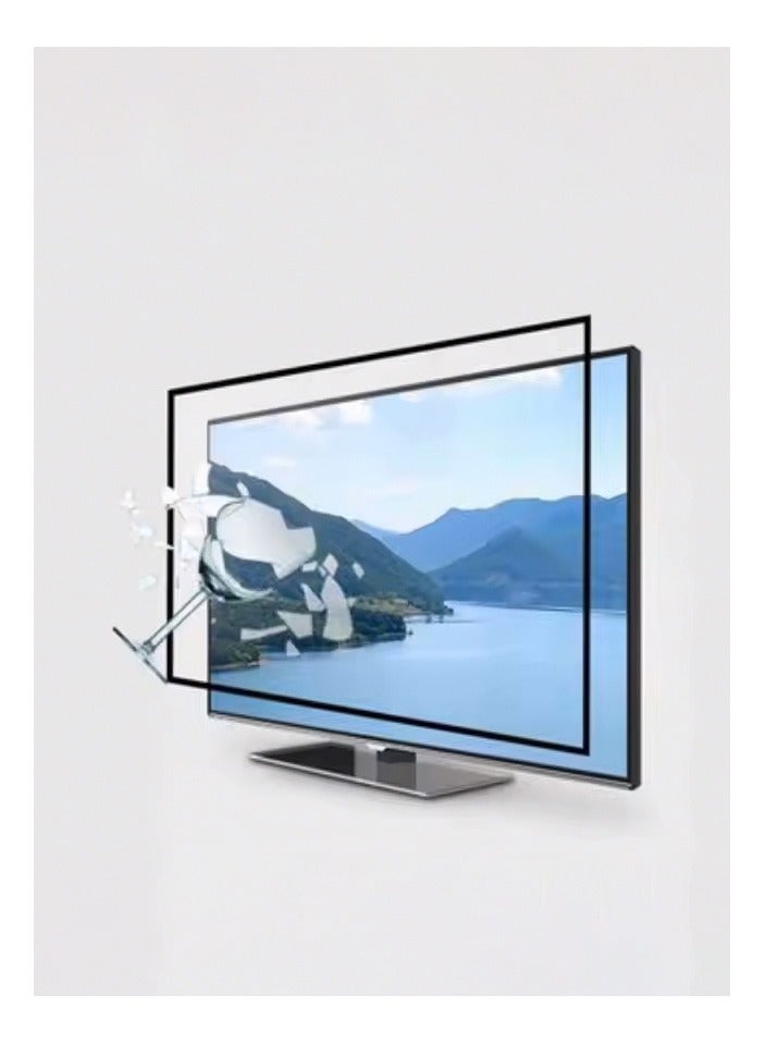 56 inch Clear Acrylic HD 4K TV Screen Protector, Anti-Scratch, Anti-Blue Light with Removable Panel Filter and Anti-Glare  - Image 3
