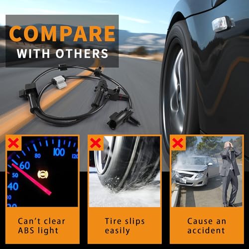 MIKKUPPA ABS Sensor, Front ABS Wheel Speed Sensor Replacement for 2002-2009 Chevy Trailblazer, GMC Envoy, 2002-2004 Oldsmobile Bravada, 2005-2009 Saab 9-7x 15158254 - Image 5