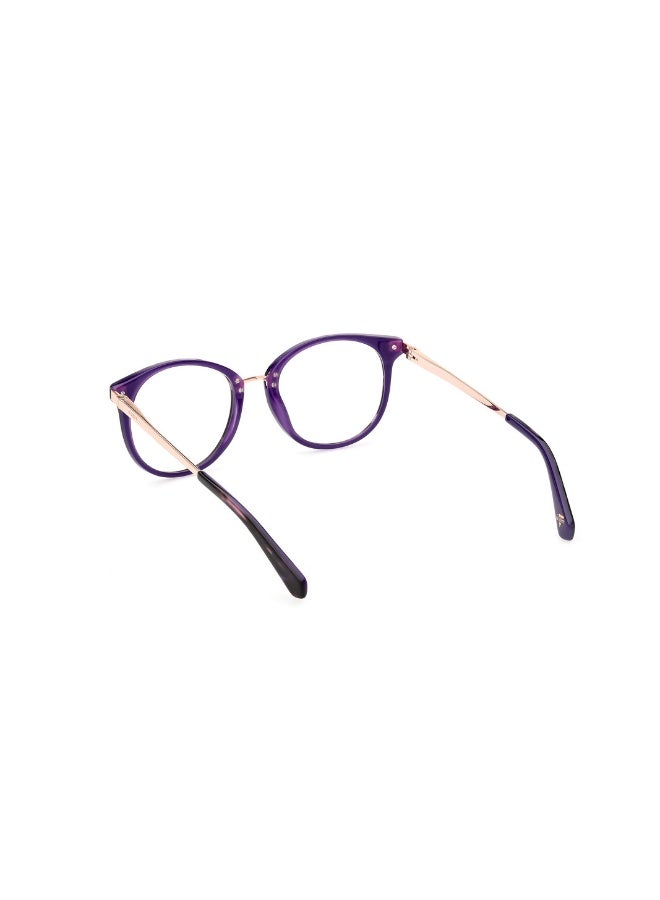 جس نظارة طبية بشكل دائري للجنسين بأذرع معدنية GU5218  مقاس 51 - Image 3