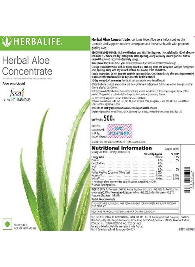 HERBALIFE - HN Herbalife Herbal Aloe Concentrate, 500 ml liquid - Image 1