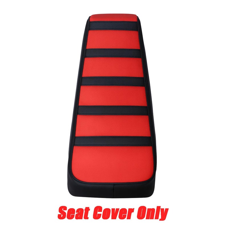 JMCHstore Red Ribbed Mini Bike Seat Cover, Gripper Soft Seat Cover for Monster Mega Moto MMB80 80cc MMB105 105cc, for Coleman Realtree RB100 RT100 Mini Bike Cushion Replacement Parts - Image 2