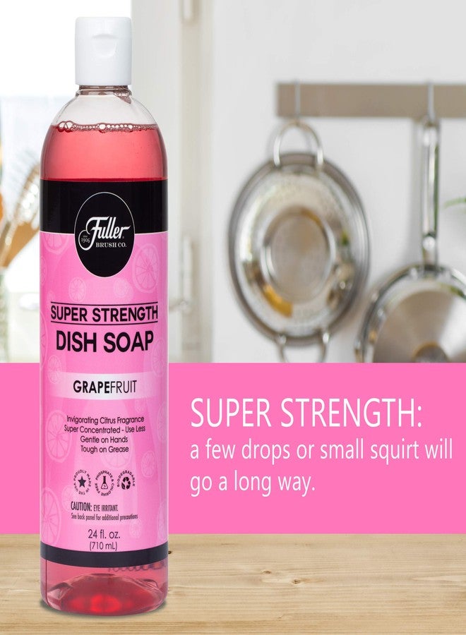 Fuller Brush Super Strength Dish Soap - Grapefruit - Ultra Concentrated Formula - Cuts Grease Fast, Clean Dishes, Glassware, Silverware, Pots, Pans & Surfaces - (Pack of 1) - Image 3