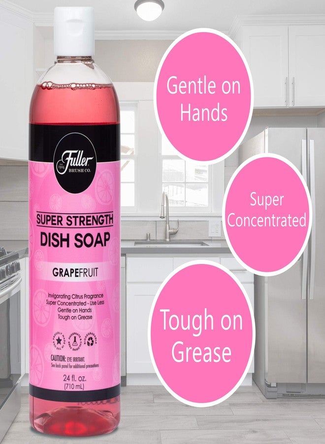Fuller Brush Super Strength Dish Soap - Grapefruit - Ultra Concentrated Formula - Cuts Grease Fast, Clean Dishes, Glassware, Silverware, Pots, Pans & Surfaces - (Pack of 1) - Image 2
