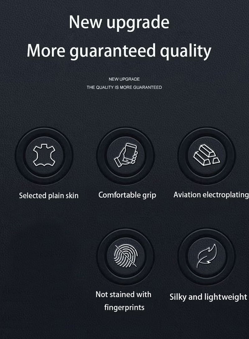 Honor 90 Pro Case Cover with TPU Leather Camera Metal Len Protector 3 in 1 Anti-Scratch Anti-drop Anti-fingerprint slim light Protective Shockproof Back Cover For Honor 90 Pro Mobile Phone Accessory
