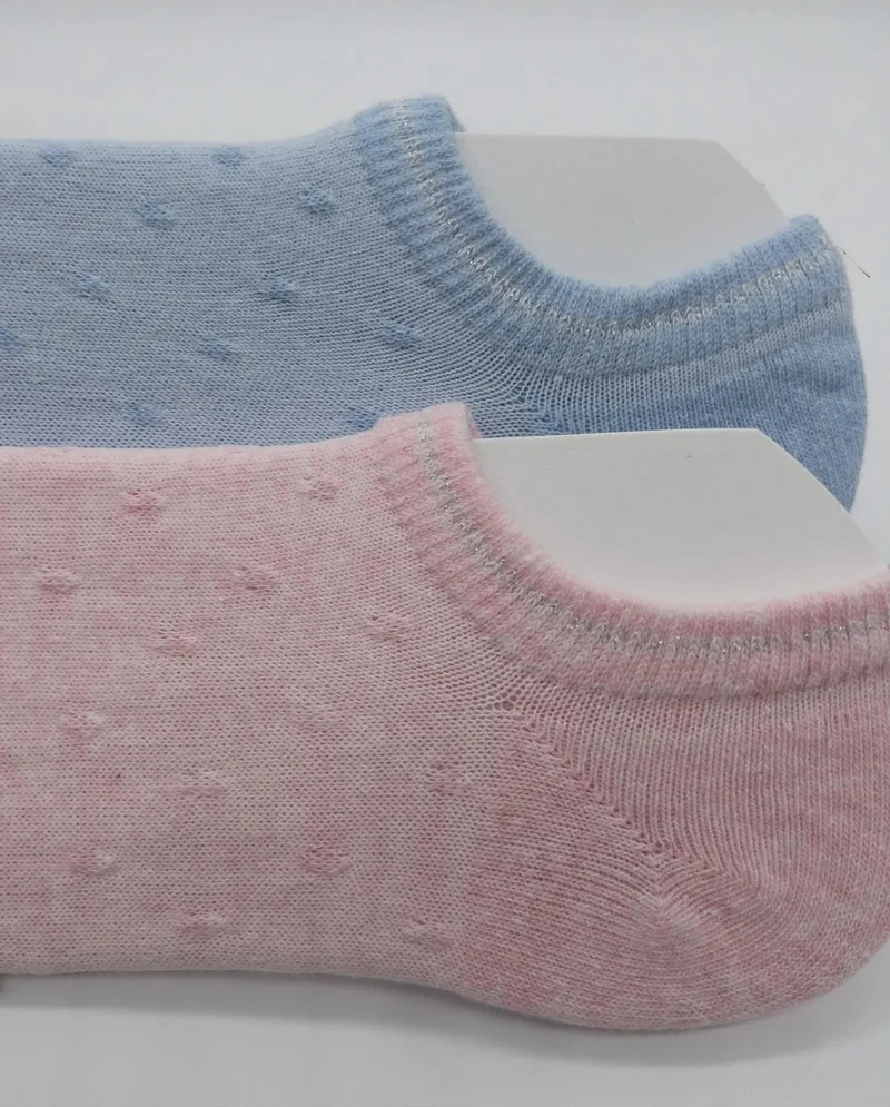 Ciho Socks Women 12 Pairs Cotton Rice Knit Colorful Invisible Sneaker Socks