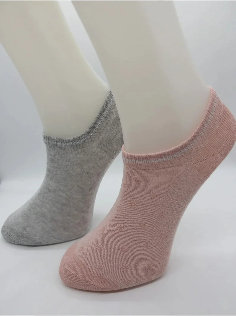 Ciho Socks Women 12 Pairs Cotton Rice Knit Colorful Invisible Sneaker Socks