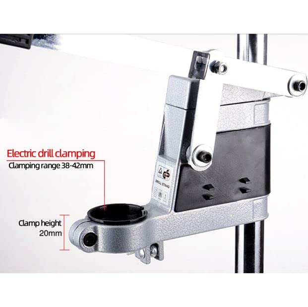 Shoppingekart Electric Drill Bracket Bench Drill Press Stand Hand Drill Clamp Base Frame for DIY Tool Press Holder Power Tools Accessories Base Aluminium 400mm Type Drill Stand  - Image 5