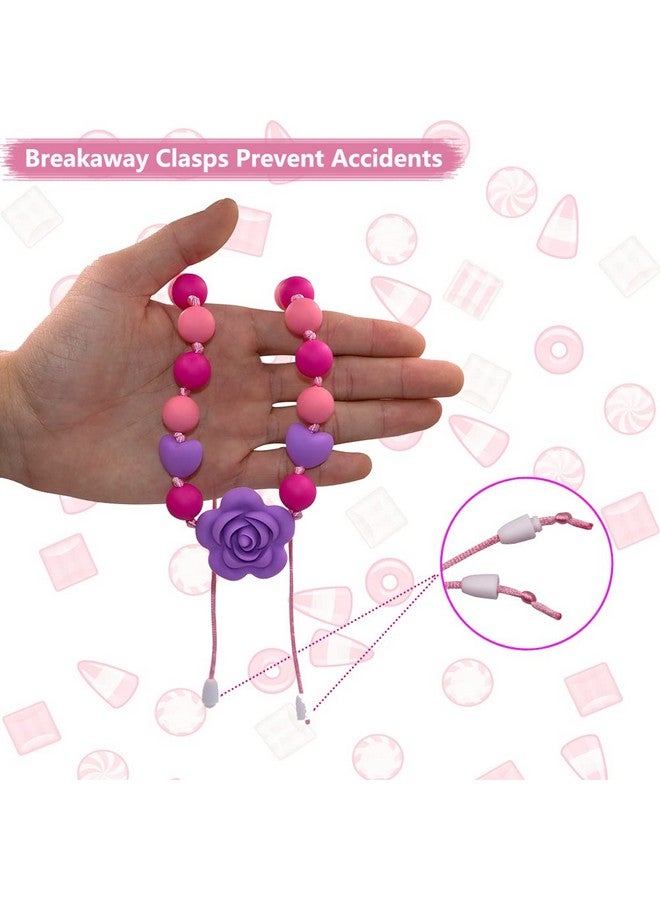 Flyaway Chew Necklaces For Sensory Kids And Adults, Silicone Chewy Necklace Sensory Toys For Children With Adhd Autism Anxiety, Oral Chew Toys For Kids Mouth Fidgets Tool - Bpa Free - Image 3