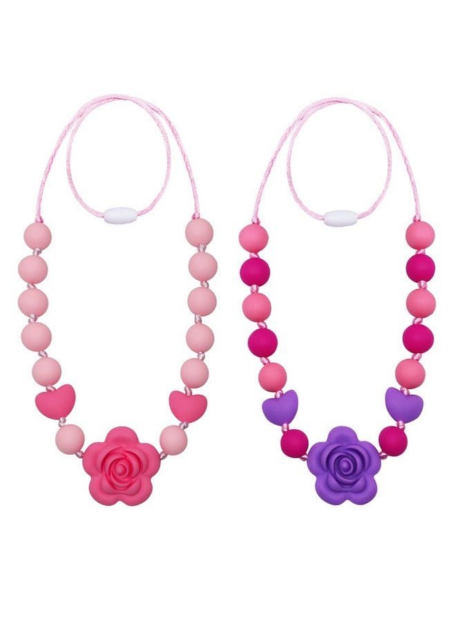 Flyaway Chew Necklaces For Sensory Kids And Adults, Silicone Chewy Necklace Sensory Toys For Children With Adhd Autism Anxiety, Oral Chew Toys For Kids Mouth Fidgets Tool - Bpa Free - Image 1