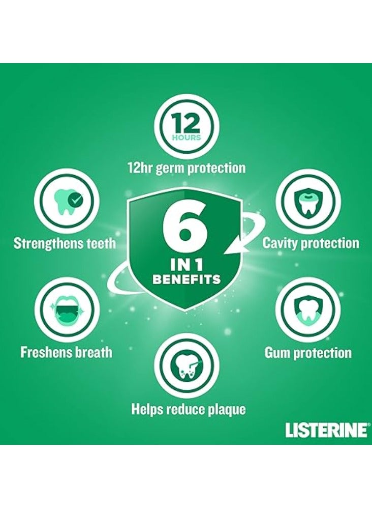 Listerine Fluoride Mouth Wash Total Care Fresh Mint - 250 ML - Image 2
