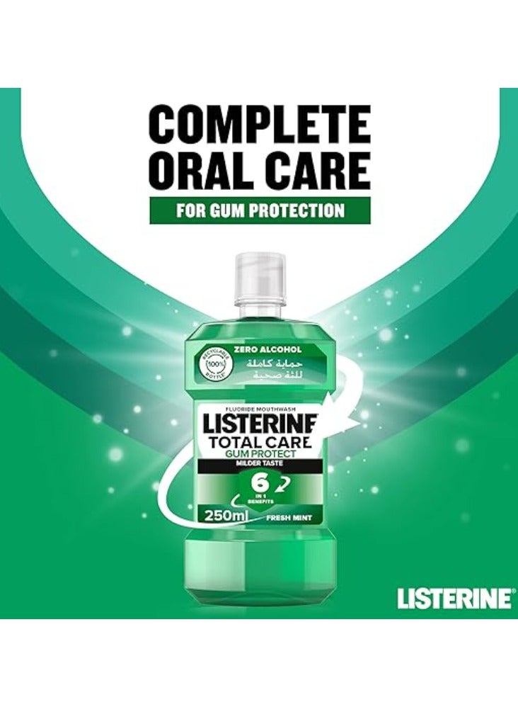 Listerine Fluoride Mouth Wash Total Care Fresh Mint - 250 ML - Image 4