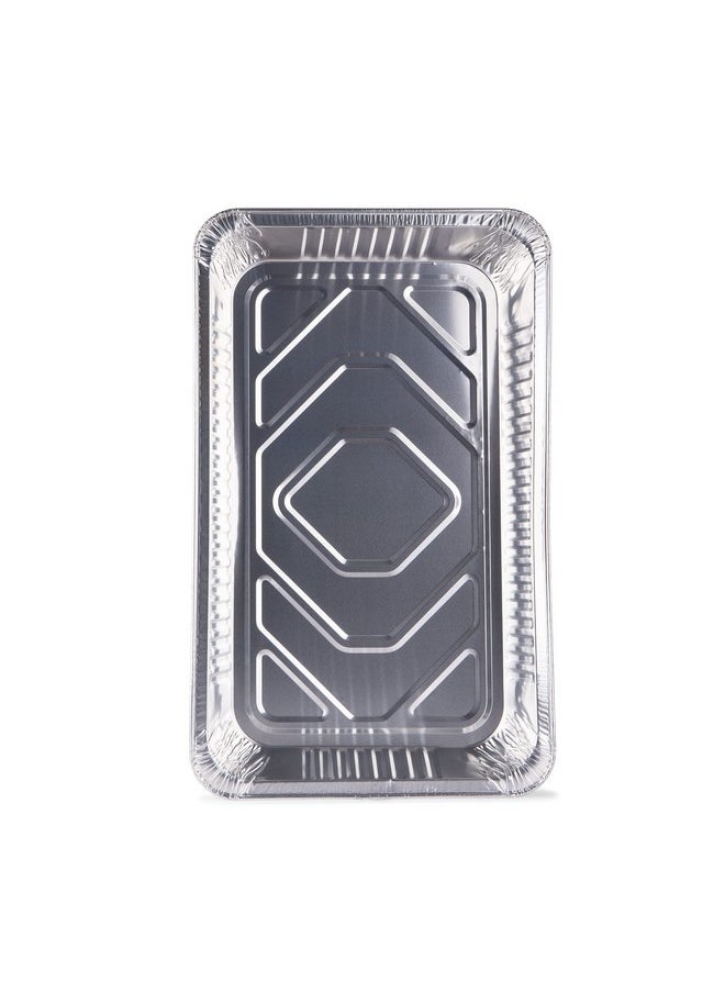 Glad Glad Disposable Aluminum Full Size Deep Steam Pan - 2 Count - Foil Steam Pan - 20.5” x 12.5” x 2.75” Aluminum Pan - Disposable Steamware  - Image 4