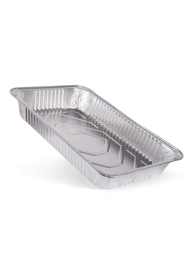 Glad Glad Disposable Aluminum Full Size Deep Steam Pan - 2 Count - Foil Steam Pan - 20.5” x 12.5” x 2.75” Aluminum Pan - Disposable Steamware  - Image 5