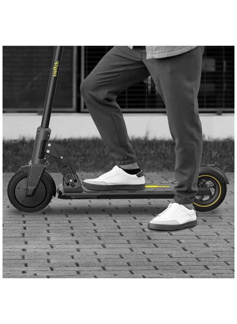 SWITCH ES-C110 350W Electric Scooter, Foldable Lightweight E-Scooter, 25 km/h, 20 km Range, Commuter Scooter, Black - Image 4