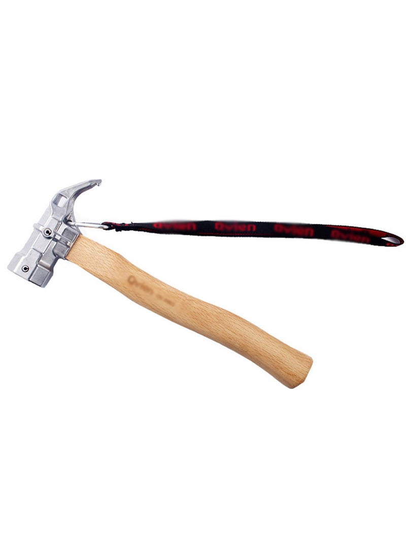 Steel Hammer with Wood Handle Steel Peg Hammer Tent Hammer - Image 1