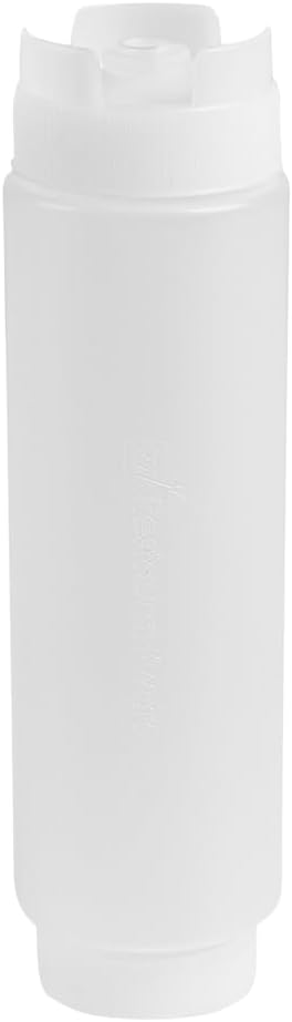 Restaurantware 16oz FIFO Inverted Plastic Squeeze Bottle with Refill and Dispensing Lids  First In First Out  Perfect for Restaurants Catering and Food Trucks  1ct box - Image 2