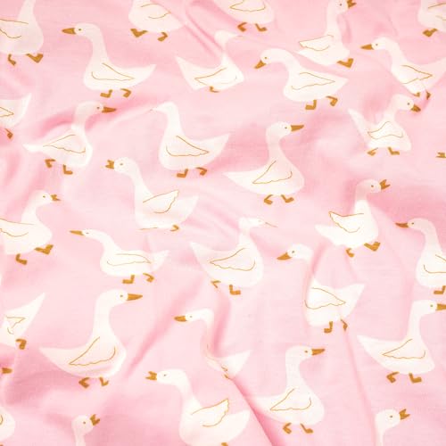 TIDY SLEEP Newborn Hooded Baby Blanket | Soft Cotton Receiving Wrap for 0–3 Months | Hospital Swaddle for Boys & Girls (Pink Duck) - Image 4