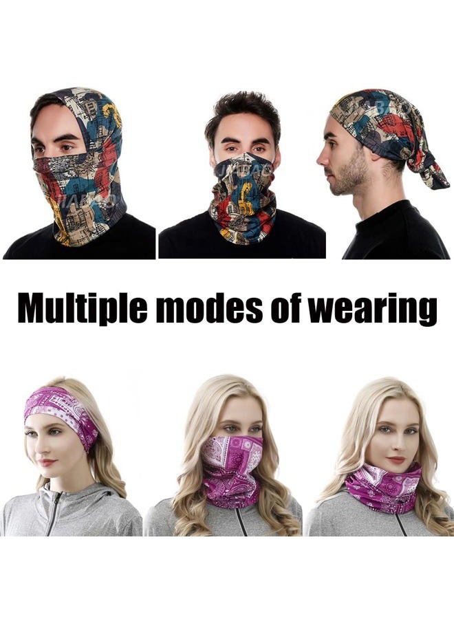KINGREE 9PCS Face Mask Bandanas Headband Head Wrap Scarf Neck Warmer Headwear Balaclava for for Dust Sun Wind (Devil Series) - Image 4