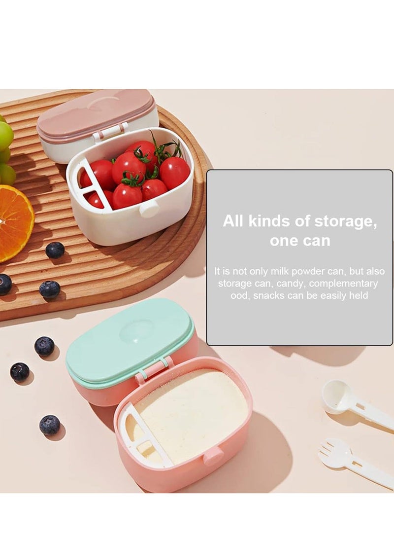الأزرق جي دبليو Formula Powder Pots Milk Dispenser 410ML Baby Food Snacks Storage Portable Sealed Moisture-Proof for Outing Activities and Travel Feeding - Image 3