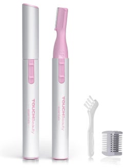 TOUCHBeauty TOUCHBeauty Eyebrow Trimmer with Comb: Battery-Operated Eyebrow Razor - Facial Hair Trimmer for Eyebrows, Neckline, Nose, Ears 