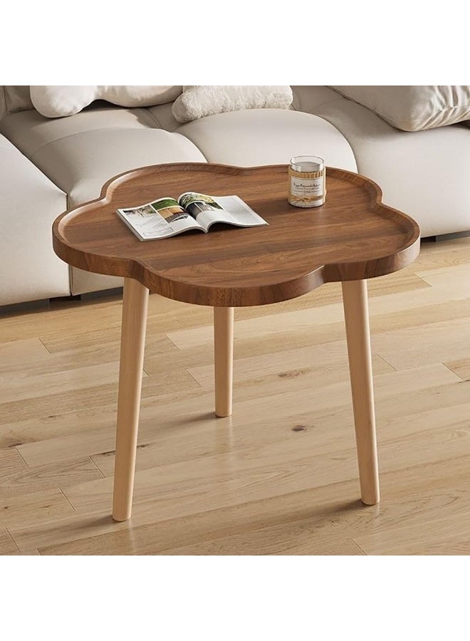 طاولة قهوة صغيرة فاخرة مصنوعة من الخشب، مثالية للشقق. - Image 1