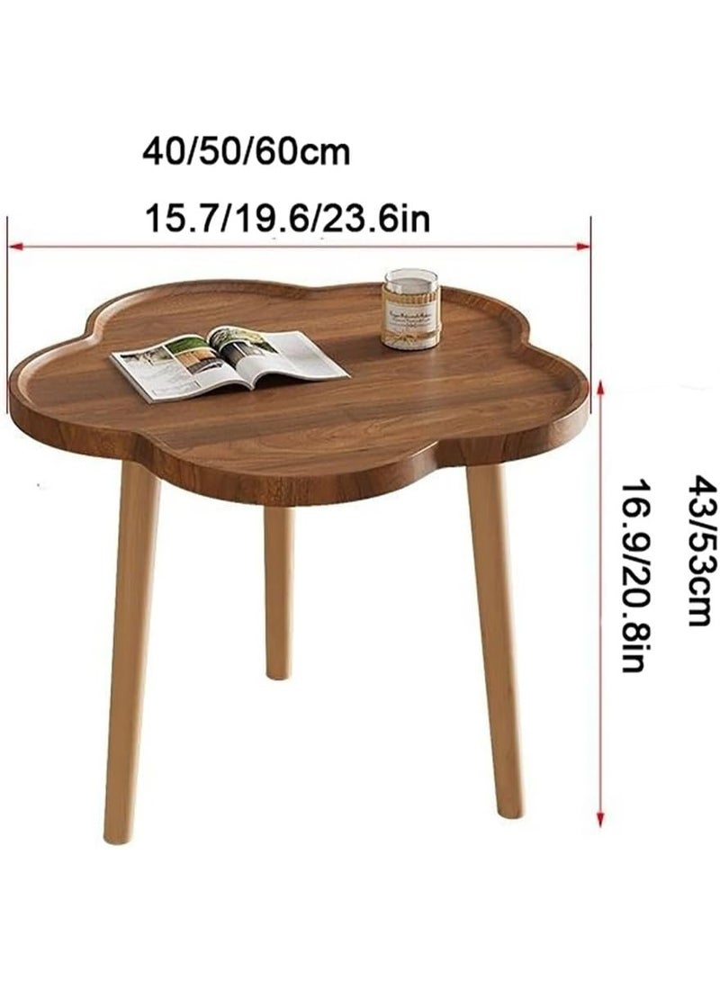 طاولة قهوة صغيرة فاخرة مصنوعة من الخشب، مثالية للشقق. - Image 3