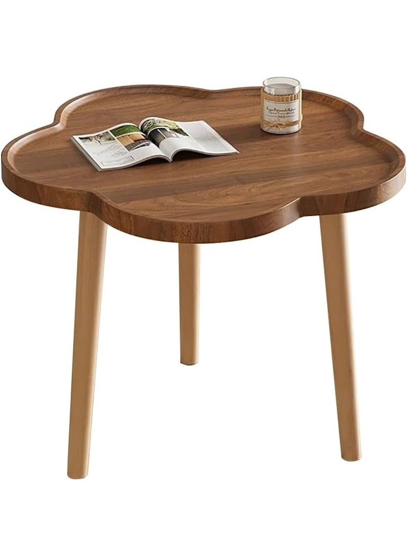 طاولة قهوة صغيرة فاخرة مصنوعة من الخشب، مثالية للشقق. - Image 2