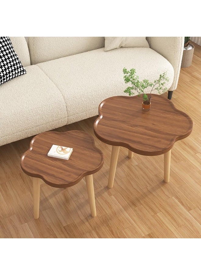 طاولة قهوة صغيرة فاخرة مصنوعة من الخشب، مثالية للشقق. - Image 4