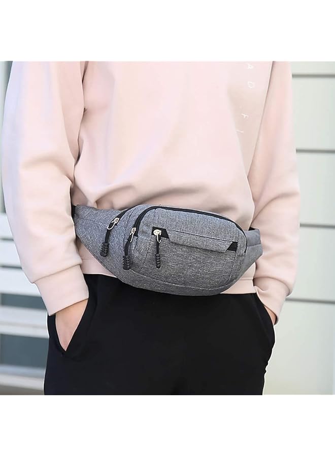 KASTWAVE Waterproof Unisex Sports Fanny Pack with 4 Pockets Large Capacity Ideal for Travel and Outdoor Activities - Image 2