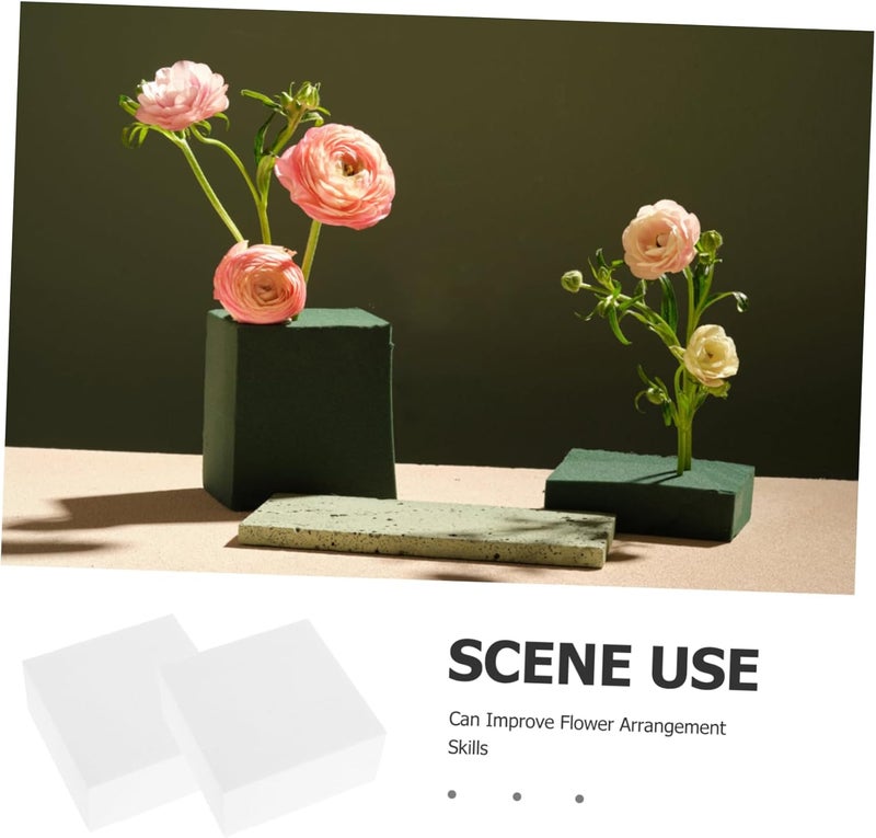 كتل رغوة ترتيب الزهور DIY من Uonlytech 20 قطعة طوب رغوي مربع لمشاريع الحرف اليدوية والنحت والديكور - Image 3