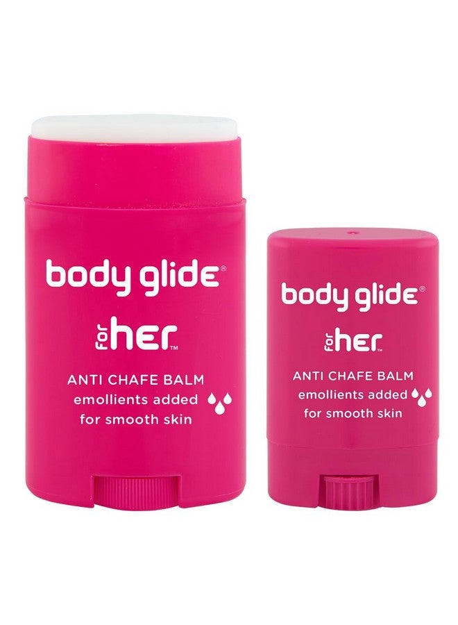 BodyGlide For Her Anti Chafe Balm 1.5Oz & 0.35Oz Bundle (Usa Sale Only) - Image 1