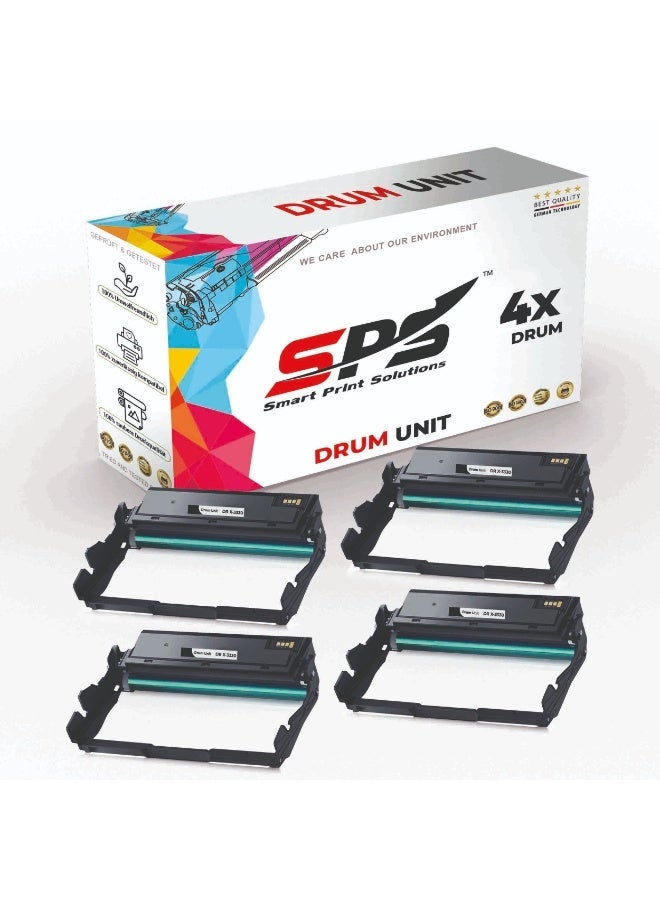 Smart Print Solutions SPS Compatible Drum Cartridges for Xerox - X3330 DR | 4x Black | Yield upto 3,000 Pages - Image 1