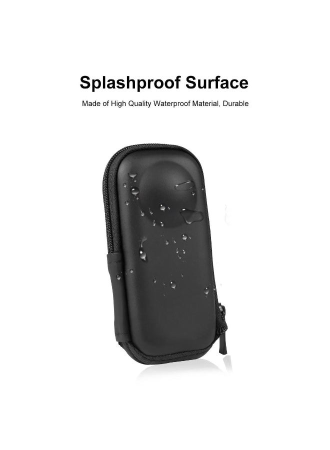 HYH PU Leather Carrying Case for Insta360 X4/X3/X2, Mini Body Storage Bag with Side Opening, Portable PU Protective Cover for Panoramic Camera - Image 3