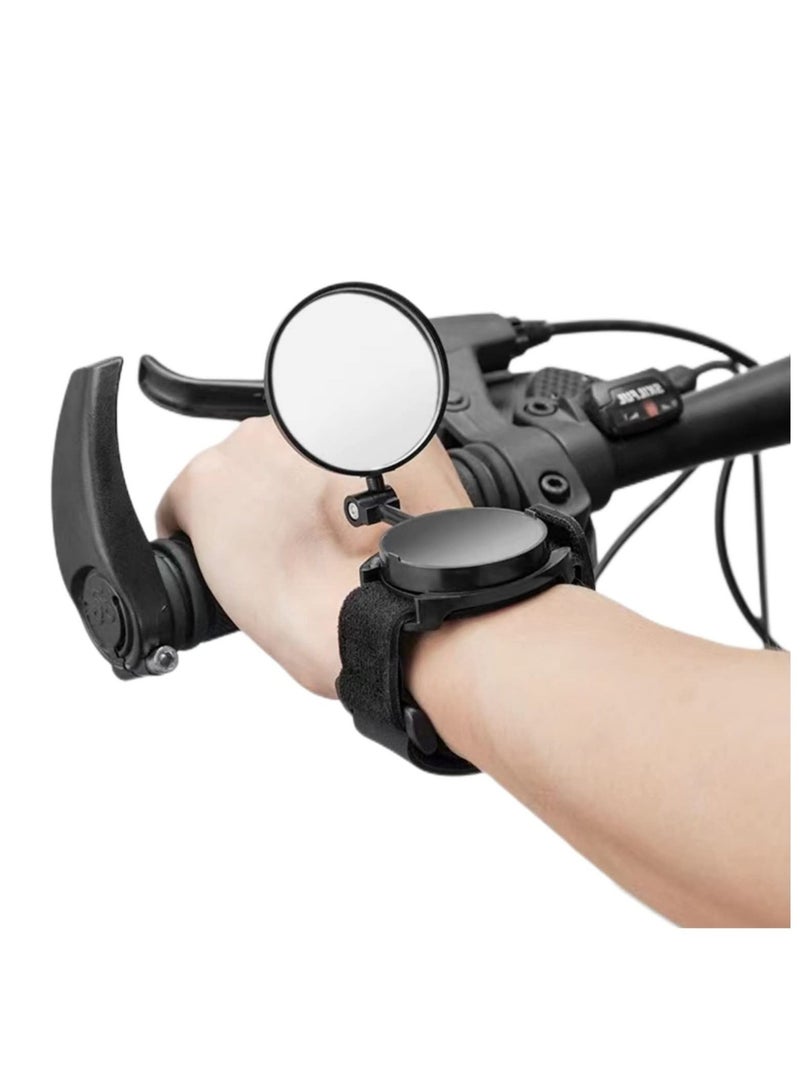 Excefore Bicycle Mirror, Cycling Rear View Mirror, Rotatable Adjustable Safe Rearview Mirror For Bicycle Mountain Bike Road Bikes - Image 1
