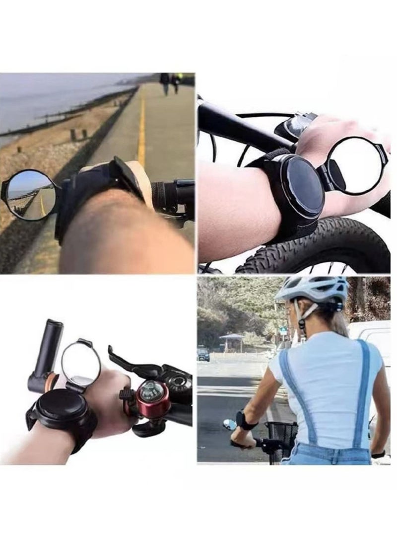 Excefore Bicycle Mirror, Cycling Rear View Mirror, Rotatable Adjustable Safe Rearview Mirror For Bicycle Mountain Bike Road Bikes - Image 4