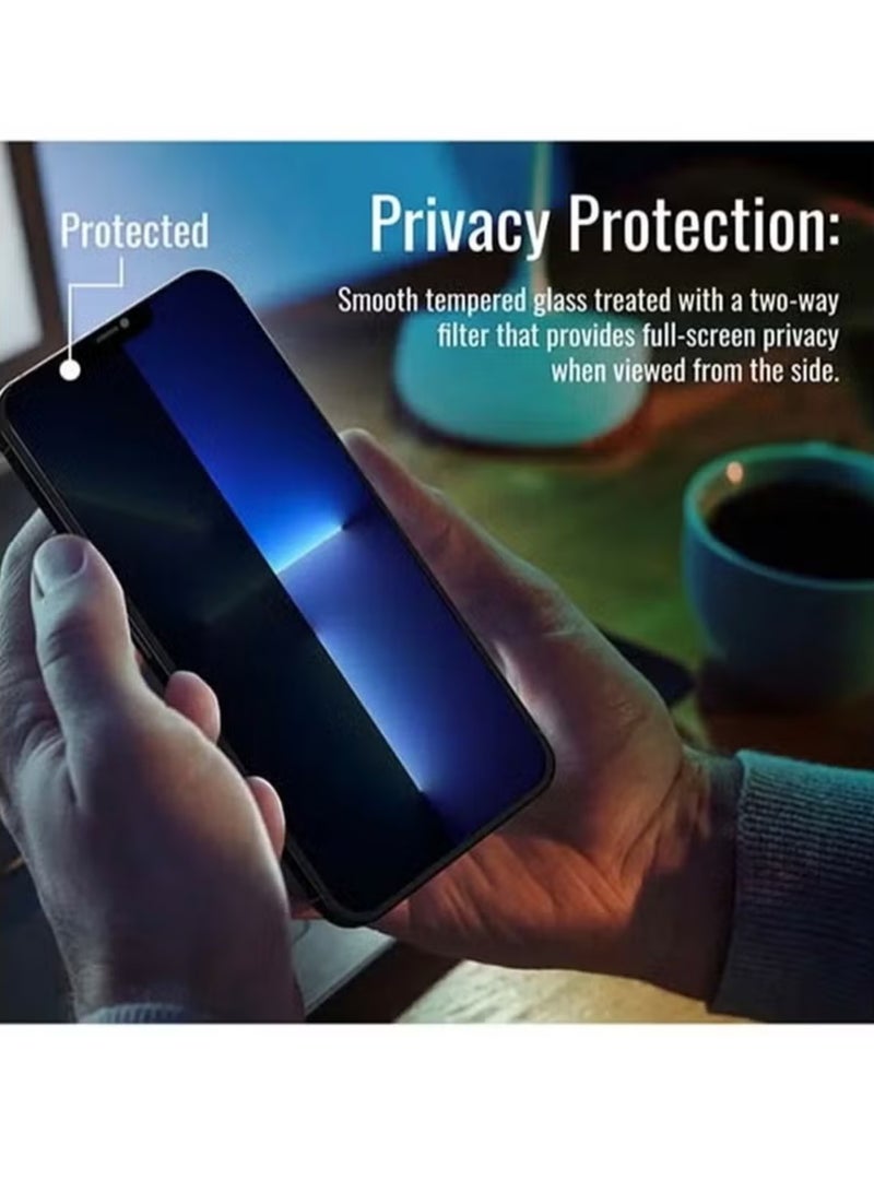 Samsung Galaxy A06 Privacy Invisible Shield Tempered Glass Full Glue Screen Protector For Samsung Galaxy A06 - Privacy Glass - view 3