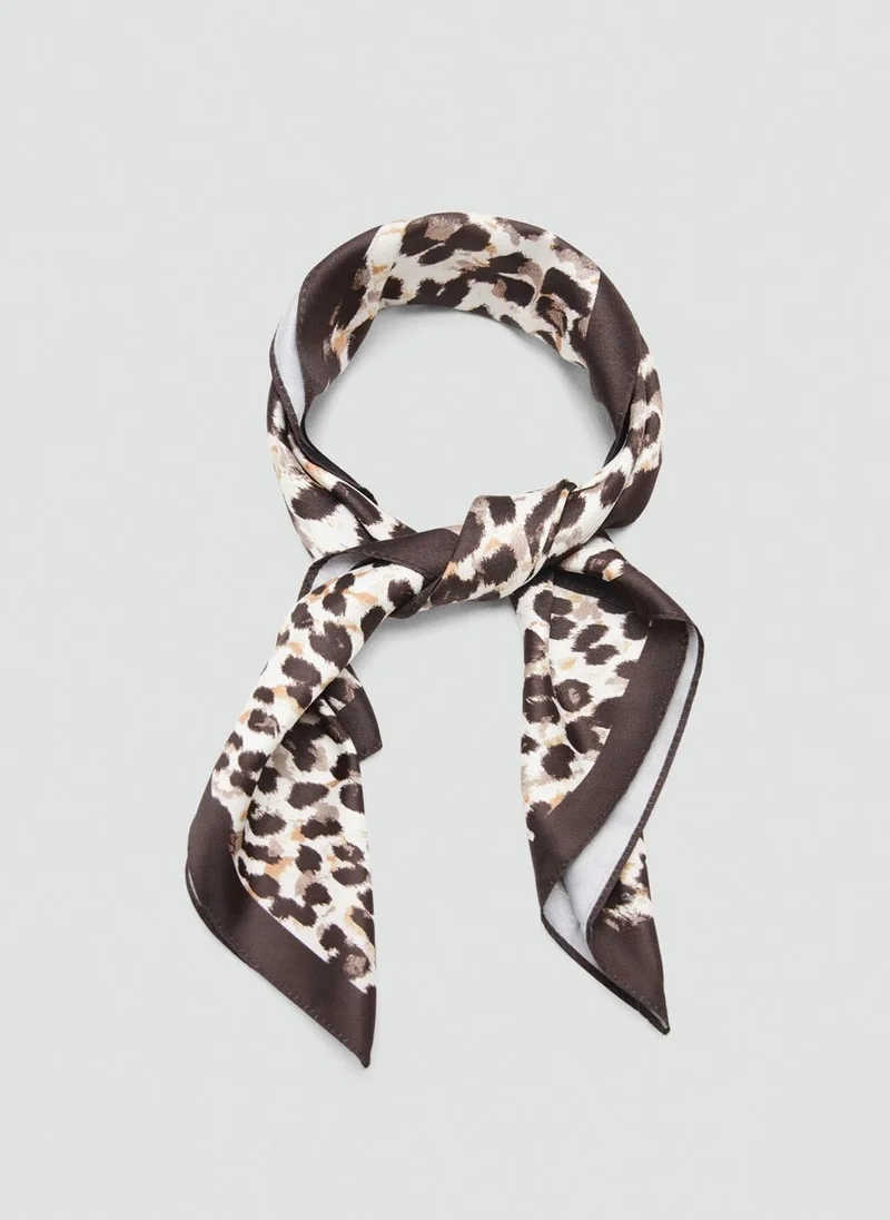 مانجو Animal print scarf