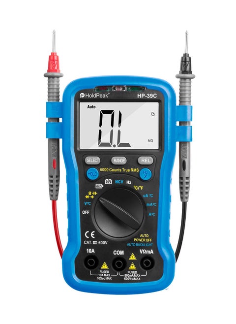 Digital Multimeter HP-39C 6000 Counts AC/DC Voltmeter NCV Measure AC/DC Current & Voltage Temperature Capacitance True RMS Multimeter